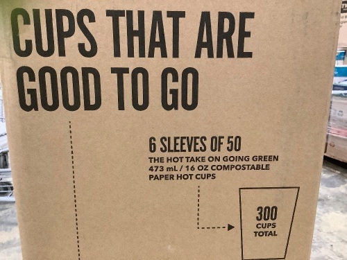 Case of (300) 16 oz. Hot Beverage Cups - Lot 427