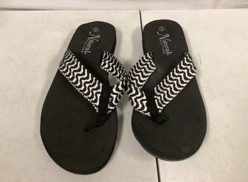 Womens Woven Flip-Flop Sandals - Lot 452