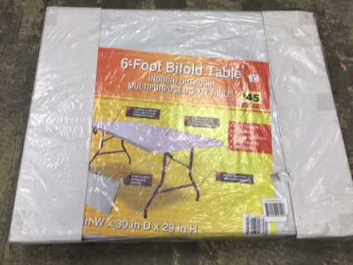6' Bifold Multipurpose Utility Table - Lot 179
