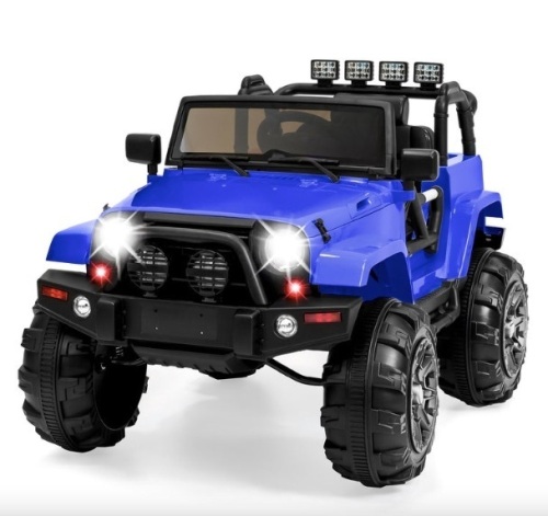 12V Kids Ride-On Truck Car Toy w/ 3 Speeds, LED, Remote, Bluetooth - Lot 81