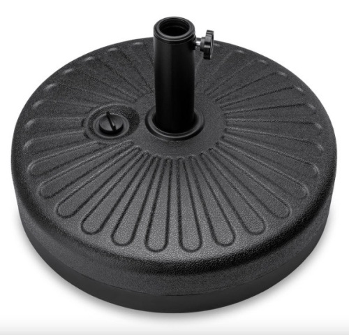 Plastic Patio Umbrella Base Pole Holder Accessory w/ Adjustable Knob - Lot 99