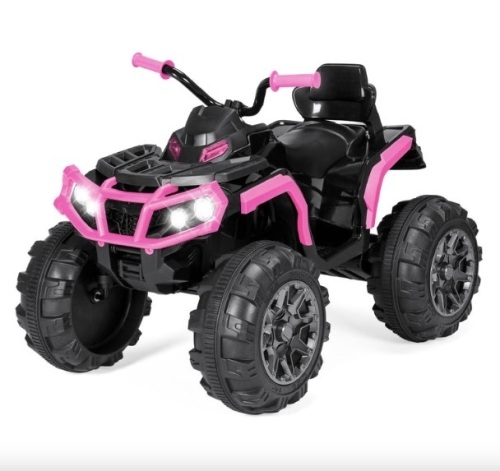 12V Kids Ride-On 4-Wheeler Quad ATV Car w/ 3.7mph Max, Bluetooth, Headlights - Lot 111