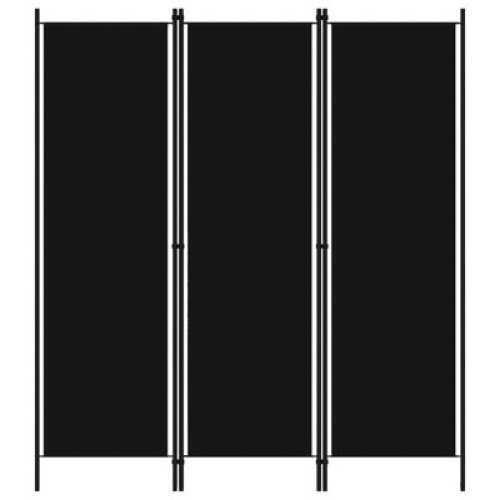 vidaXL 3-Panel Room Divider Black 59.1"x70.9" - Lot 112