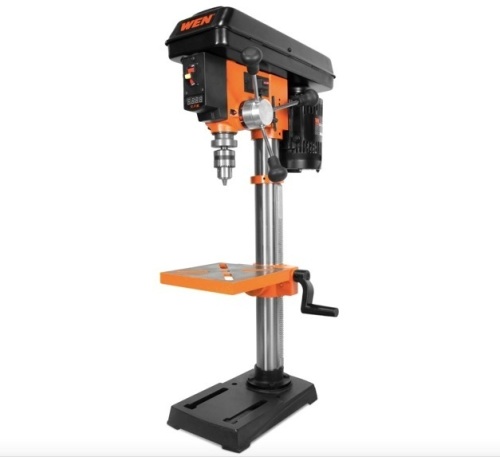 5-Amp 10-Inch Variable Speed Cast Iron Benchtop Drill Press with Laser - Lot 273