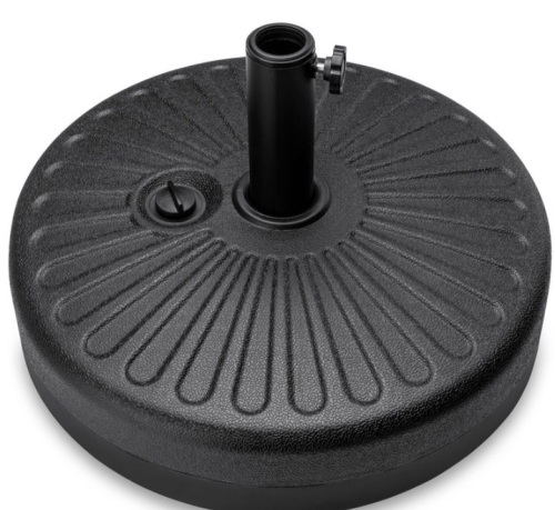 Plastic Patio Umbrella Base Pole Holder Accessory w/ Adjustable Knob - Lot 302