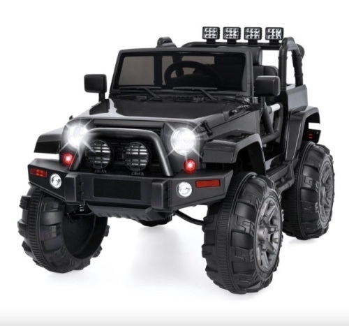 12V Kids Ride-On Truck Car Toy w/ 3 Speeds, LED, Remote, Bluetooth - Lot 305