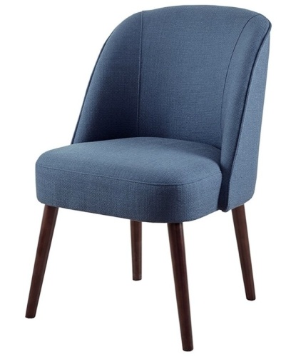 Olliix by Madison Park Blue Bexley Rounded Back Dining Chair - Lot 349