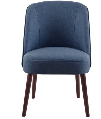 Olliix by Madison Park Blue Bexley Rounded Back Dining Chair - Lot 350