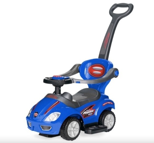 3-in-1 Kids Push Car w/ Handle and Horn - Lot 386