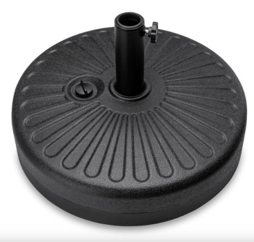 Plastic Patio Umbrella Base Pole Holder Accessory w/ Adjustable Knob - Lot 412