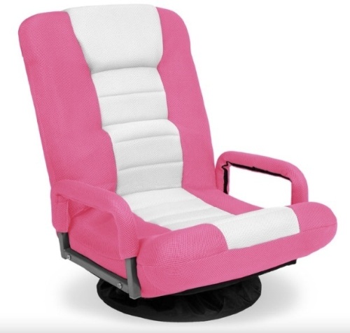 Gaming Floor Chair w/ 360-Degree Swivel, Armrest, Adjustable Backrest - Lot 416