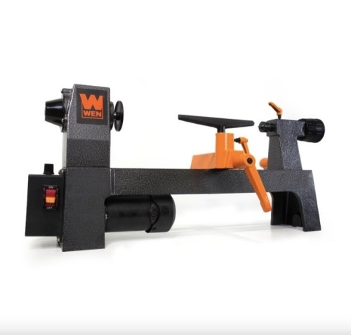 3.2-Amp 8-Inch by 12-Inch Variable Speed Mini Benchtop Wood Lathe - Lot 459