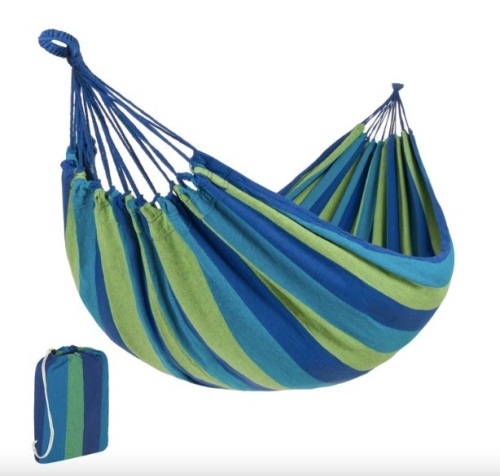 2-Person Brazilian-Style Double Hammock w/ Portable Carrying Bag - Lot 468