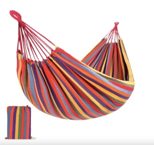 2-Person Brazilian-Style Double Hammock w/ Portable Carrying Bag - Lot 492