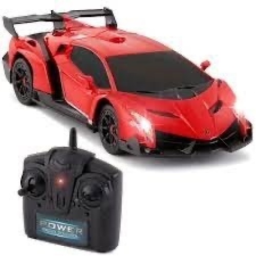 1/24 Kids RC Lamborghini Veneno Racing Car Toy w/ Lights, Shock Suspension - Lot 1873