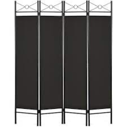 4-Panel Folding Privacy Screen Room Divider Decoration Accent, 6ft - Lot 3695