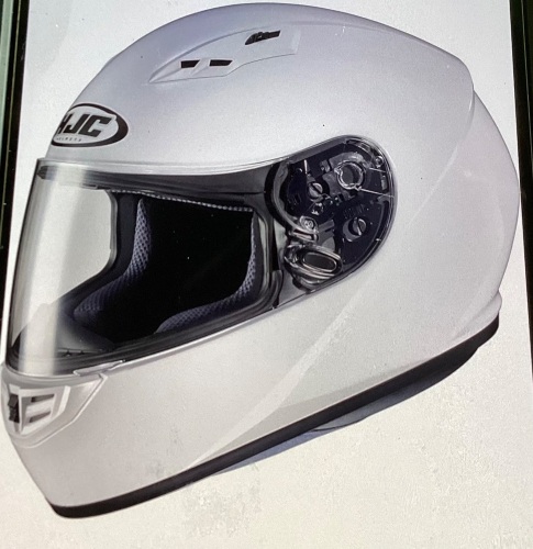 HJC Helmets 130-143CS-R3 Unisex-Adult Full Face SolidMotorcycle Helmet (White,Small), Like New, Retail - $99.99 - Lot 4