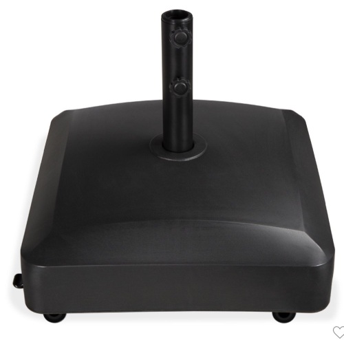 Best Choice Products Fillable Mobile Umbrella Base Heavy DutyMarket Stand w/ 4 Wheels, 2 Locks, 123lb Capacity - Black, Like New, Retail - $84.99 - Lot 25