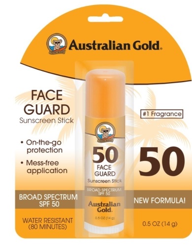 Australian Gold Spf #50 Face Guard Stick, 0.6 Oz, LOT of 10, New, Retail - $4.34 - Lot 40
