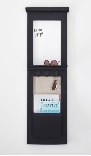 Pottery Barn, Aubrey Wall Organizer - Black, Like New, Retail - $169 - Lot 43