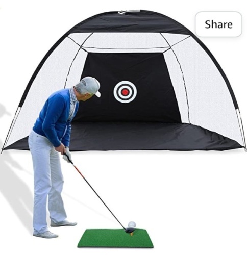 Boknight, Golf Practice Net with Turf, Golf Training Net with Hitting Mat for Indoor & Outdoor Backyard, LOT of 2, Like New, Retail - $64.99 - Lot 49