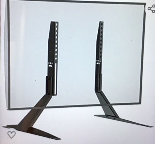 WALI Universal TV Stand Tabletop, for Most 23 to 42 inch LCDFlat Screen TV, VESA up to 200 by 400mm (TVS002), Black, Like New, Retail - $18.98 - Lot 66