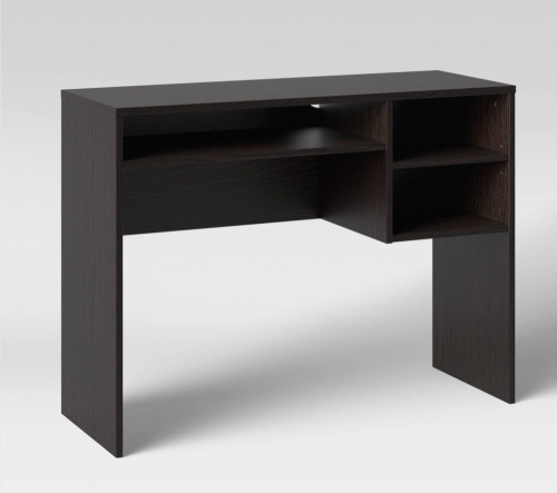 Student Writing Desk with Storage Espresso - Room Essentials, Like New, Retail - $50 - Lot 78