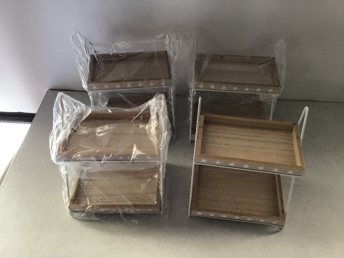 Horizon, Tiered Tray , LOT of 4, New, Retail - $5 - Lot 84