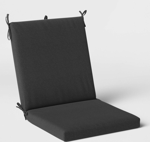 Woven Outdoor Chair Cushion DuraSeason Fabric™ Charcoal- Threshold, Like New, Retail -$35 - Lot 88