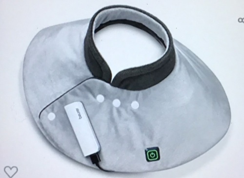 Beurer Portable Shoulder Heating Wrap, 2 Hours of CordlessHeat, Extra Soft Surface, Skin Friendly for Indoor and OutdoorUse, Grey, 16 Oz, Like New, retail - $61.49 - Lot 108