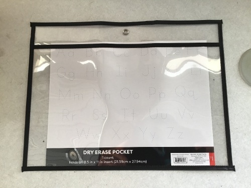Dry Erase Pocket, LOT of 80, New, Retail $1 - Lot 144