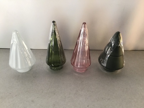 Ankyo, Glass Tree Home Decor, LOT of 12 ,New, Retail - $3 - Lot 151