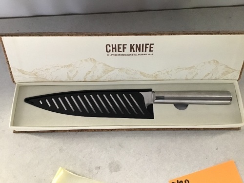 Chef Knife, VG10, Stainless Steel, Like New, Retail - $49.99 - Lot 171