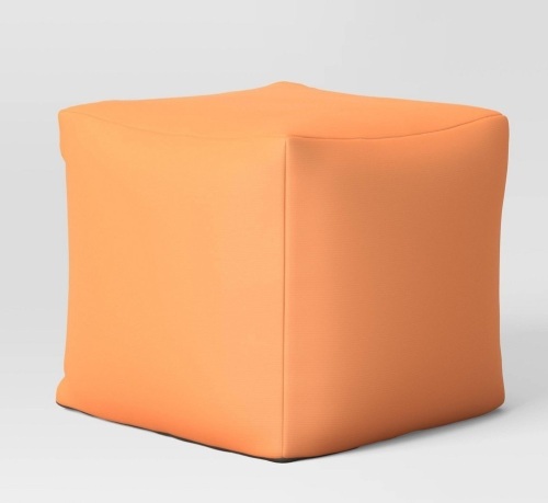 18" x18" Outdoor Pouf Terracotta - Room Essentials, Like New, Retail - $50 - Lot 229