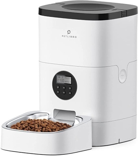 PETLIBRO ,Automatic Cat Feeder. Timed Cat Feeder with Desiccant Bag for Pet Dry Food, Programmable Portion Control 1- 4 Meals per Day & 10s Voice Recorder for Cats and Dogs, Like New, retail - $47.99 - Lot 246