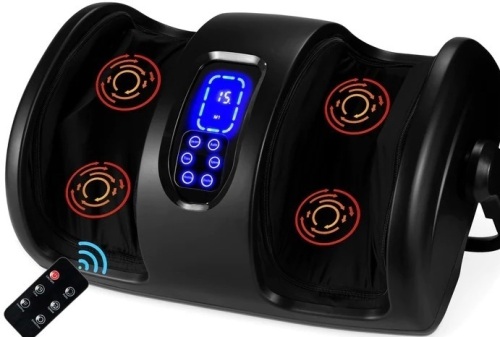 Reflexology Shiatsu Foot Massager w/ High- Intensity Rollers, RemoteControl, Like New, Retail - $99.99 - Lot 252