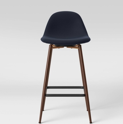 Copley Upholstered Counter Height Barstool Blue - Project 62, Like New, Retail - $70 - Lot 261