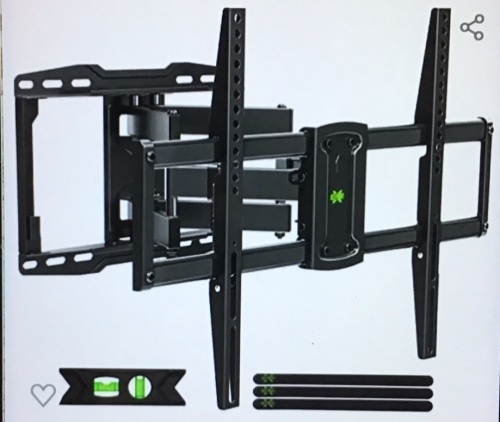 USX MOUNT Full Motion TV Wall Mount for Most 37-75 inchTV, Swivel and Tilt TV Mount with Dual Articulating Arms,Wall Mount TV Bracket Up to 132lbs, VESA 600x400mm, 16"Wood Studs, XML019, Like New, retail - $49.99 - Lot 281
