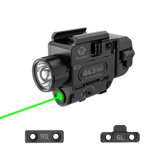 Rovyvon, Defense Series GL3 Pro Gun Light with Green Laser, Like New, Retail - $129.95 - Lot 296