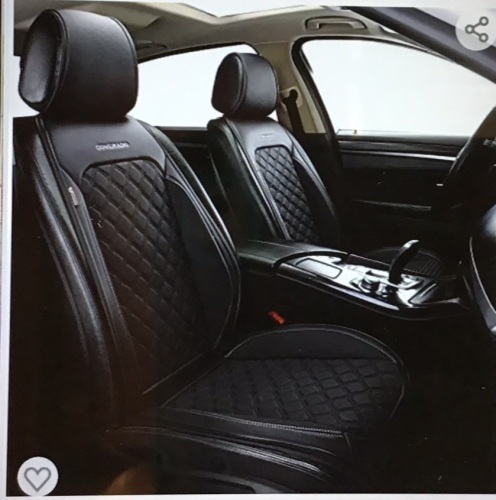 Coverado Front Seat Covers, Waterproof Leatheratte Car SeatProtector 2 Pieces, Protective Seat Cushions Universal Fit MostVehicles, Sedans, SUVs, Trucks and Vans, Diamond Pattern, Like New, Retail - $69.99 - Lot 319