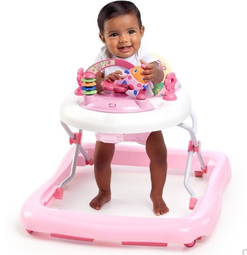 Bright Starts Pretty in Pink Walk-A-Bout Baby Walker -JuneBerry Delight, Like New, Retail - $54.99 - Lot 320