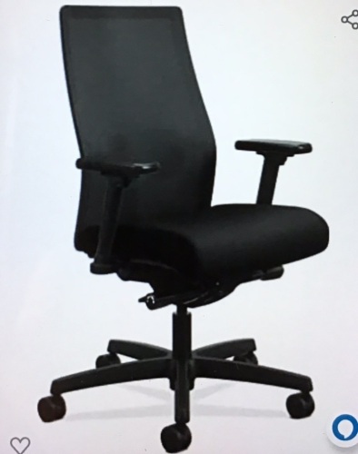 Hon, Office Chair, Ergonomic, Black ,Box has Damage, Like New, Retail - $393 - Lot 335