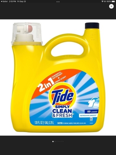 Tide Simply Refreshing Breeze Liquid Laundry Detergent - Clean& Fresh - 128 fl oz, LOT of 2, New, Retail - $10.99 - Lot 344