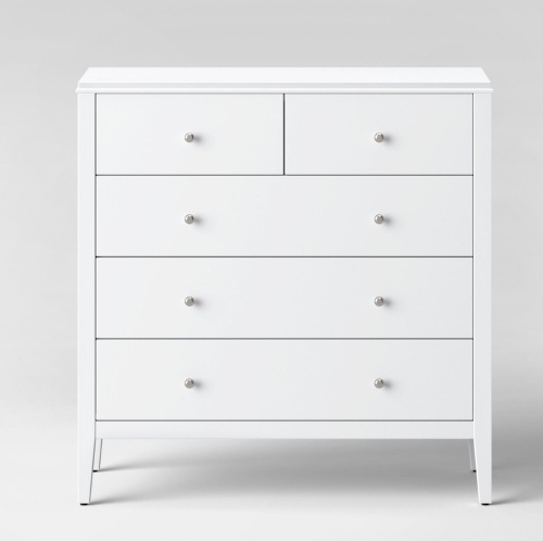 Pelham Vertical Dresser White - Threshold, Like New, retail - $300 - Lot 345