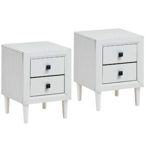 Set of (2) Nightstands with 2 Drawers - Lot 91