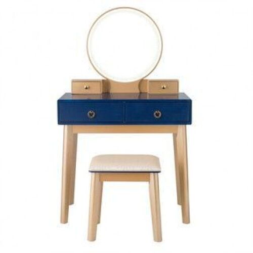Makeup Vanity Table Set with 3-Color Lighting - Lot 93