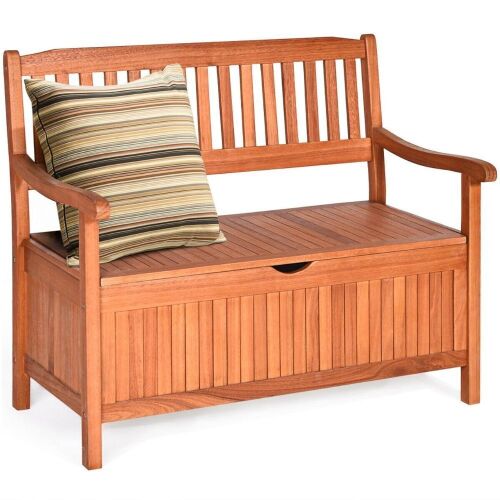 42" Storage Solid Wood Seat with Container - Lot 395