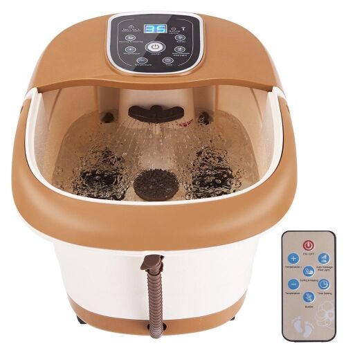 Temperature/Time Set Foot Spa Massager with 6 Rollers - Lot 441