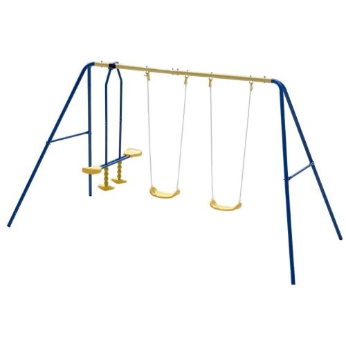 Metal A-Frame Four Seat Swing Set - Lot 565