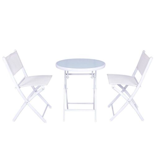 3-Piece Folding Patio Furniture Set - Lot 577
